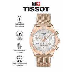 Наручные часы TISSOT, серебристый/розовое золото