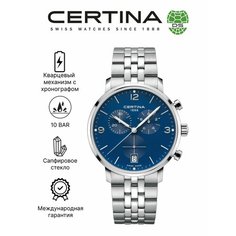 Наручные часы Certina, синий/серебристый