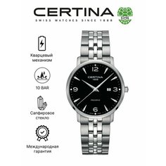 Наручные часы Certina, черный/серебристый