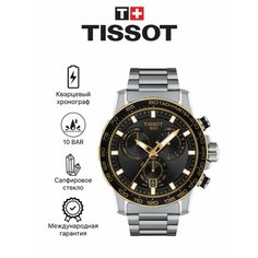 Наручные часы TISSOT, золотой, черный