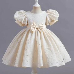 Платье, размер 110, бежевый Max Garment