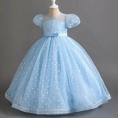 Платье, размер 130, голубой Max Garment