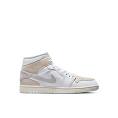 Кроссовки Jordan Air Jordan 1 Mid SE Craft, размер 7 US, белый/бежевый