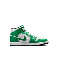 Кроссовки Jordan Air Jordan 1 Mid, размер 11 US, зеленый/белый
