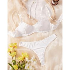 Комплект нижнего белья, размер XL, белый Нет бренда