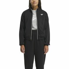 Олимпийка Reebok Identity Back Vector Tricot Track Jacket W, размер XS, , черный