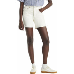 Шорты Levis Women 501 Mid Thigh Shorts, размер 32 JEAN, белый Levis®