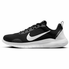 Кроссовки NIKE FLEX EXPERIENCE RN 12, полнота F (EU)/ на среднюю стопу, размер 9,5 US, черный/белый