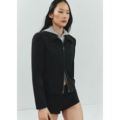 Ветровка MANGO Heritage, размер L INT, черный