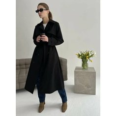 Тренчкот MY ATELIER DRESS, размер ONESIZE, черный