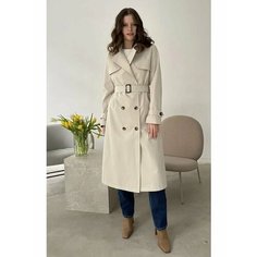 Тренчкот MY ATELIER DRESS, размер ONESIZE, молочный