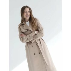 Тренчкот MY ATELIER DRESS, размер ONESIZE, бежевый