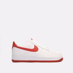Кроссовки NIKE Air Force 1 07, размер 10.5 US, белый-красный