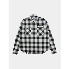 Рубашка Daze Raw Face Shirt, размер S, черный/белый