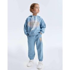 Брюки спортивные Gloria Jeans, размер 4-6л/116, голубой