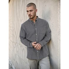 Рубашка Street Soul, размер 175 L, серый, белый, черный