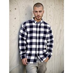 Рубашка Street Soul, размер 175 L, синий, белый
