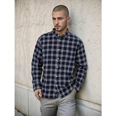 Рубашка Street Soul, размер 180 XL, синий, белый