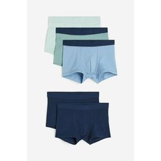 Трусы H&M Basic, размер 2-4 года, голубой, синий, зеленый