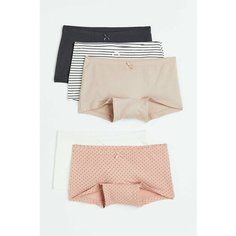 Трусы H&M, размер 4-6 лет, розовый, серый, белый