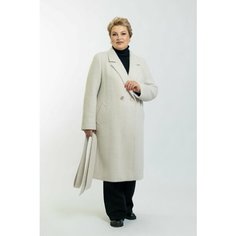 Пальто, размер 58, бежевый Нет бренда
