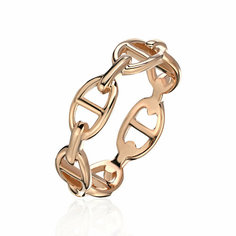 Кольцо Эстет, красное золото, 585 проба, размер 17, золотой