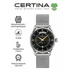 Наручные часы Certina, черный/серебряный