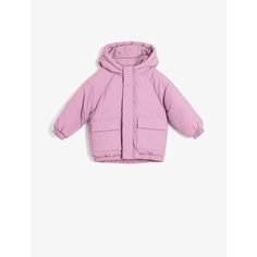 Пуховик KOTON, размер 4-5 лет, фиолетовый