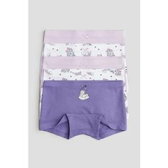 Трусы H&M Unicorns, размер 2-4 года, белый, розовый, фиолетовый