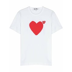 Футболка Comme des Garcons PLAY, размер XXL, серебристый