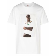 Футболка Supreme, размер XXL, серебристый