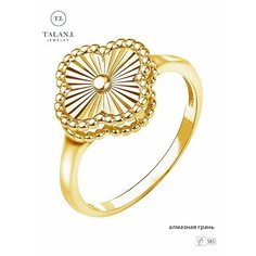 Кольцо TALANT, желтое золото, 585 проба, размер 19.5, желтое золото Талант