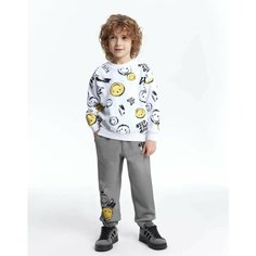 Брюки спортивные Gloria Jeans, размер 2-4г/98-104, серый