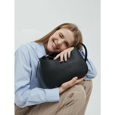 Сумка багет Franchesco Mariscotti Стильная ,современная ,оригинальная женская сумка-багет, фактура зернистая, рельефная, матовая, под рептилию, черный