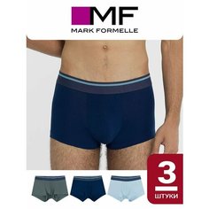 Трусы MARK FORMELLE нижнее белье, комплект из 3 шт., размер 86-96, синий, зеленый, голубой