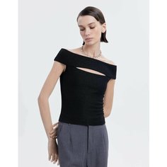 Топ Gloria Jeans, размер XXS (36-38), черный
