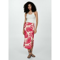 Юбка MANGO HAWAI, размер 38 EU, экрю