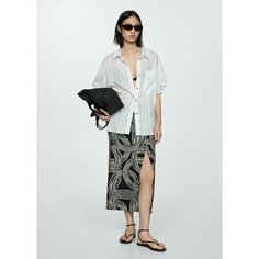 Юбка MANGO HAWAI, размер 40 EU, черный
