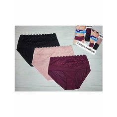 Трусы Easiness, размер 7XL, черный, розовый, красный