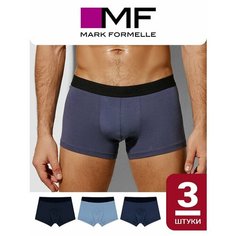 Трусы MARK FORMELLE 411124-3, комплект из 3 шт., размер 106-116, голубой, синий
