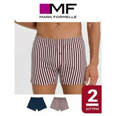 Трусы MARK FORMELLE нижнее белье, комплект из 2 шт., размер 114-124, синий, красный