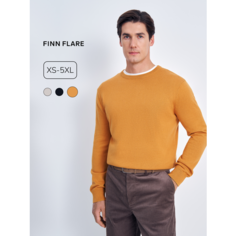 Джемпер FINN FLARE лонгслив с длинным рукавом, размер 2XL(188-112-102), , карамельный