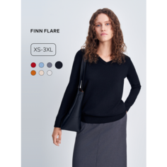Джемпер FINN FLARE Лонгслив, размер S(164-88-94), , черный