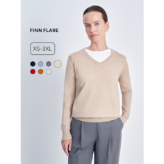 Джемпер FINN FLARE Лонгслив, размер S(164-88-94), , песочный