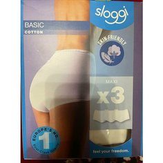 Трусы Sloggi, комплект из 3 шт., размер 48, белый