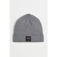 Шапка H&M для мужчин, размер OneSize, серый