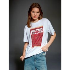 Футболка Crazy Getup СССР, размер 40, белый