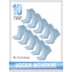 Носки TECNICOTEX Daily, комплект, 10 пар, размер 41-46, голубой