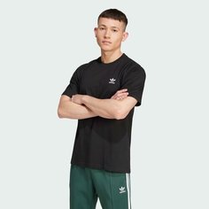 Футболка adidas Originals Trefoil Essentials, размер M INT, черный