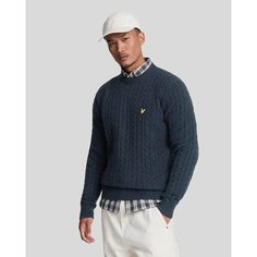 Джемпер Lyle & Scott Cable Crew Neck Jumper, размер S, , синий